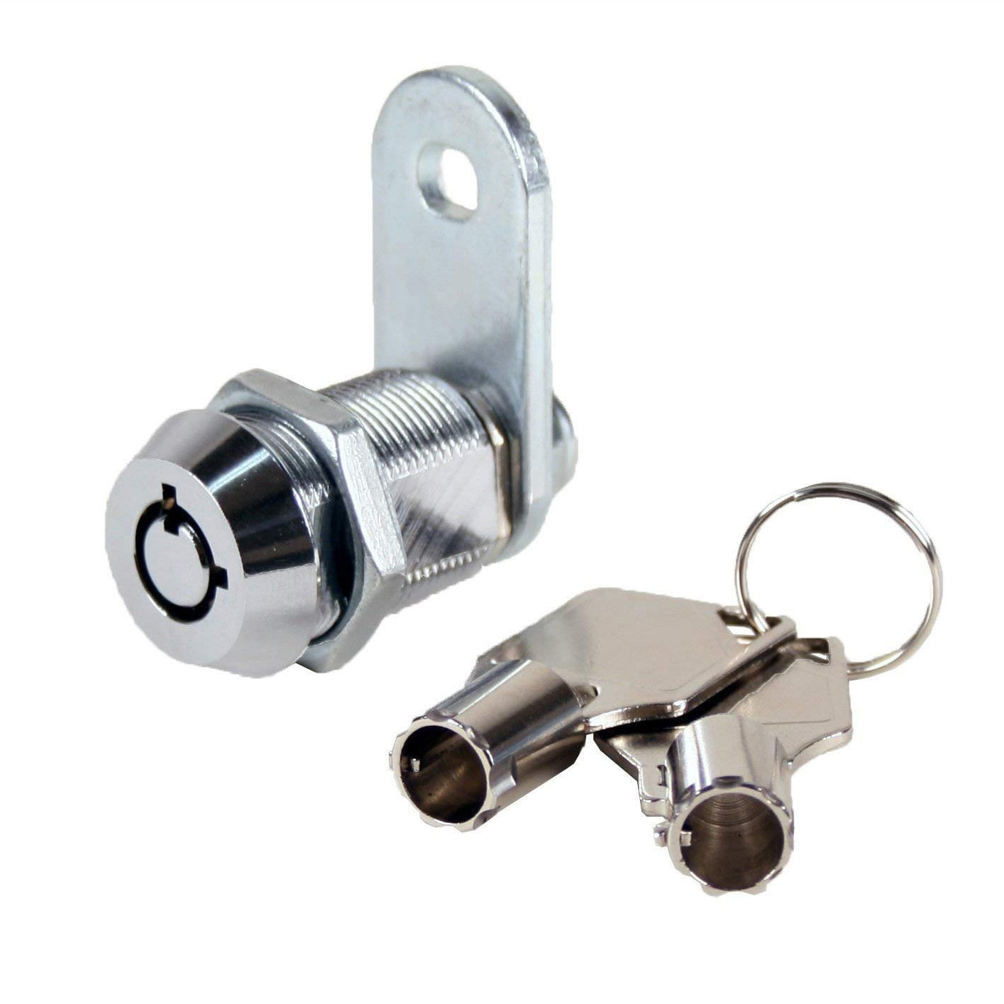 Kingsley Tubular Cam Lock with 7/8″ Cylinder–Chrome Finish, Keyed Alike