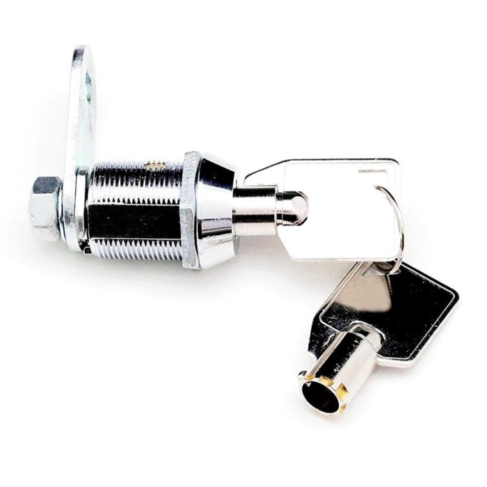 Kingsley Tubular Cam Lock with 1-1/8″ Cylinder–Chrome Finish, Keyed Alike