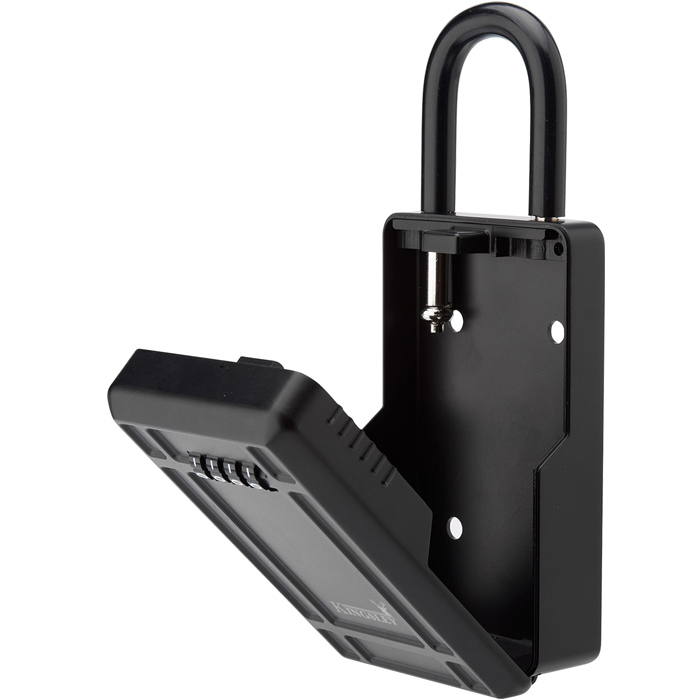 Kingsley KL313 Set Your Own Combination Portable Lock Box, Multiple Key Capacity, Black, Durable