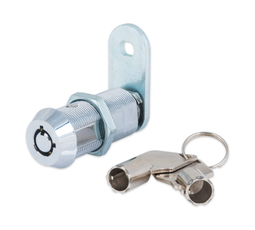 Tubular Cam Lock with 11/2″ CylinderChrome Finish, Keyed Alike